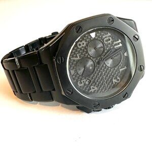 MICHAEL KORS |  Men's Stainless Steel Black Watch | MK8198